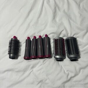 🚨 Last day Fri 🧳  Dyson Hair Styling Attachments Set with Pink Accents